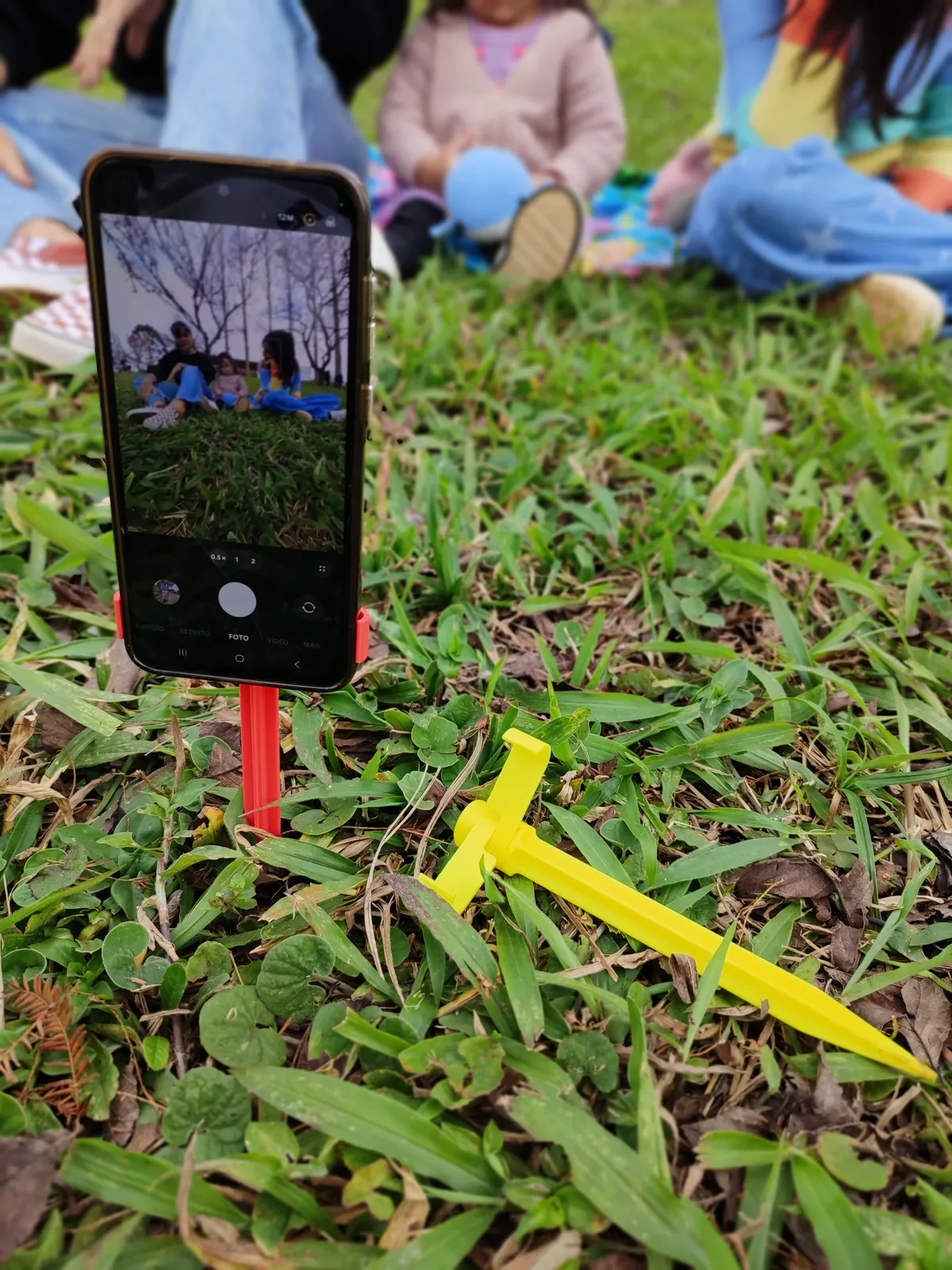 Ground Spike Phone Stand for Sand, Grass and Beach, photo 2 of 3 - Ground Spike Phone Stand for Sand, Grass and Beach Mobile & Device Accessories