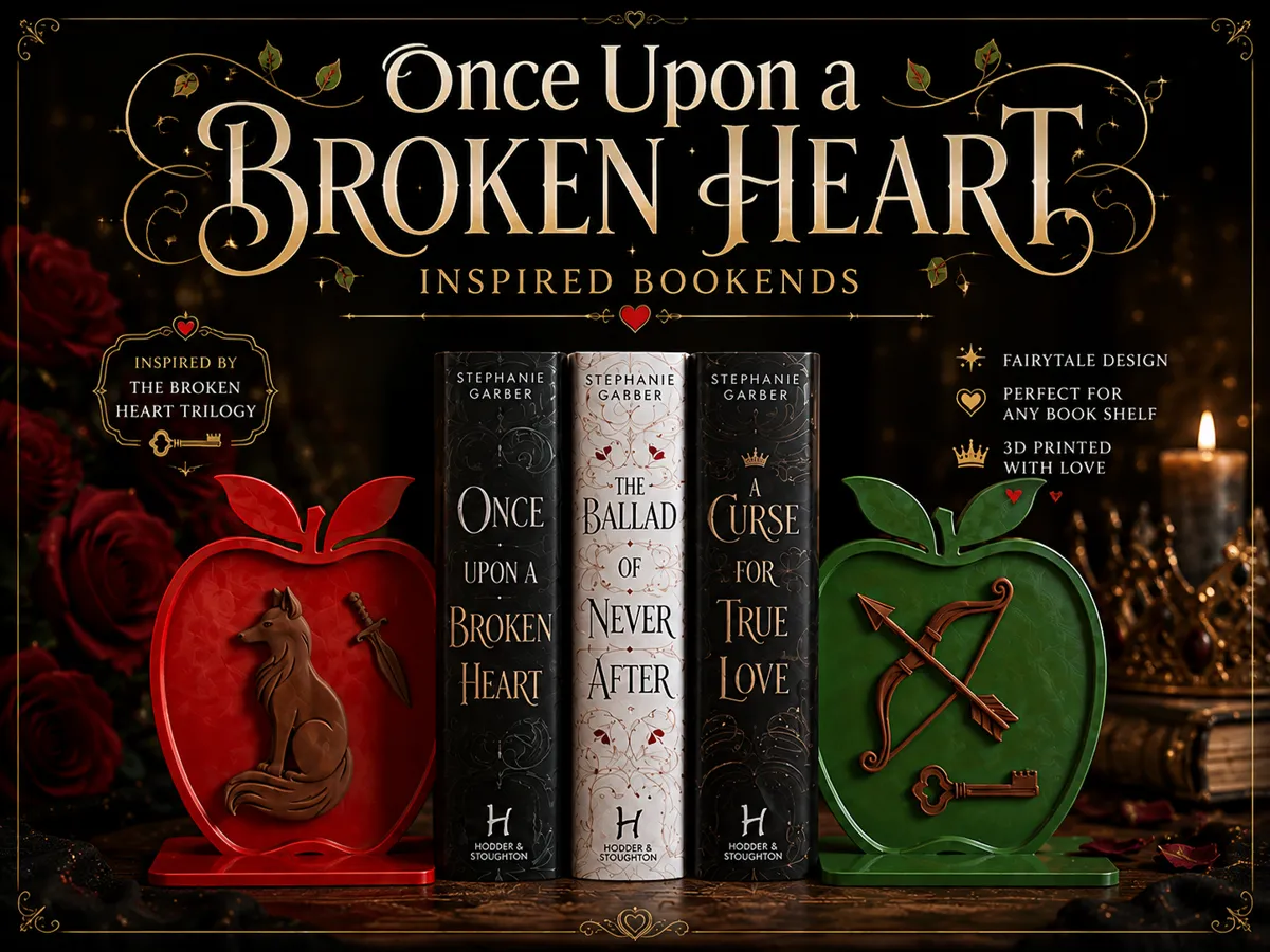 Once Upon a Broken Heart Inspired Bookends - Bookends, in stock in India