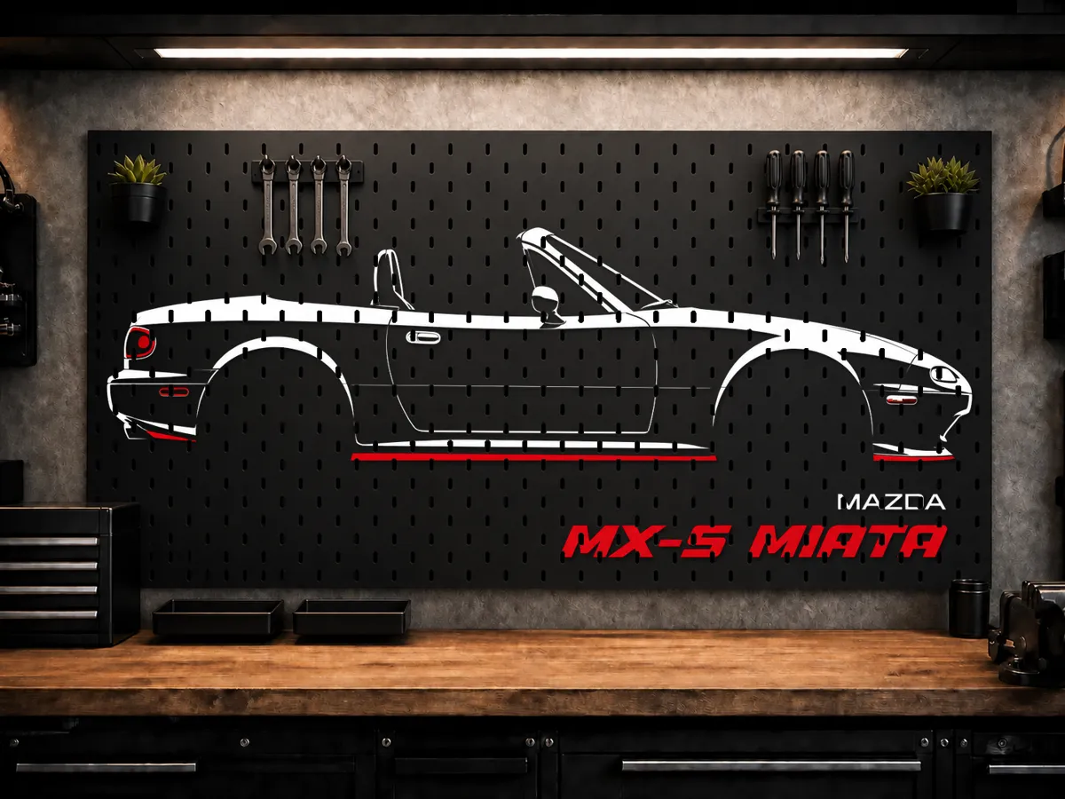 Mazda MX-5 Miata Makers Wall (SKADIS), photo 3 of 4 - Mazda MX-5 Miata Makers Wall (SKADIS) Storage & Organisation