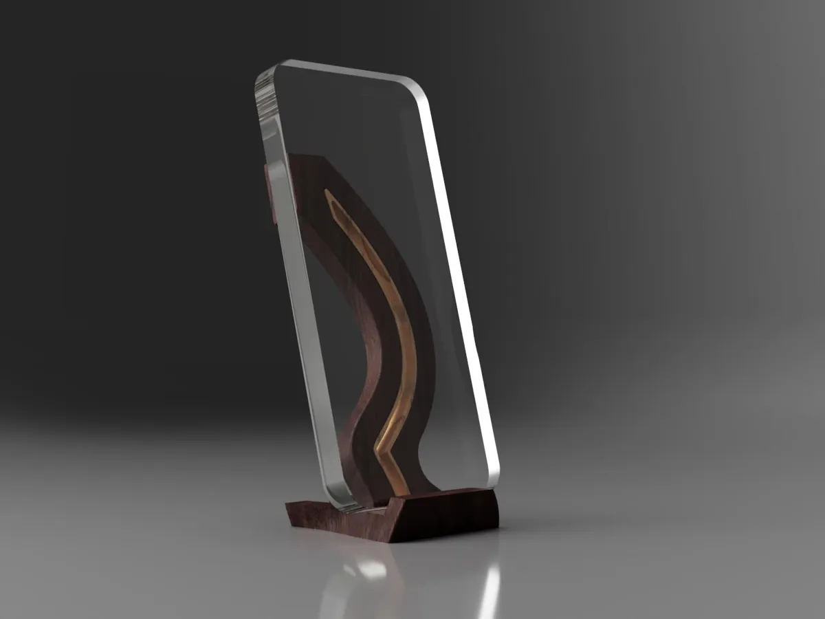 Simple Modern Phone and Ipad Stand, photo 2 of 2 - Simple Modern Phone and Ipad Stand Household