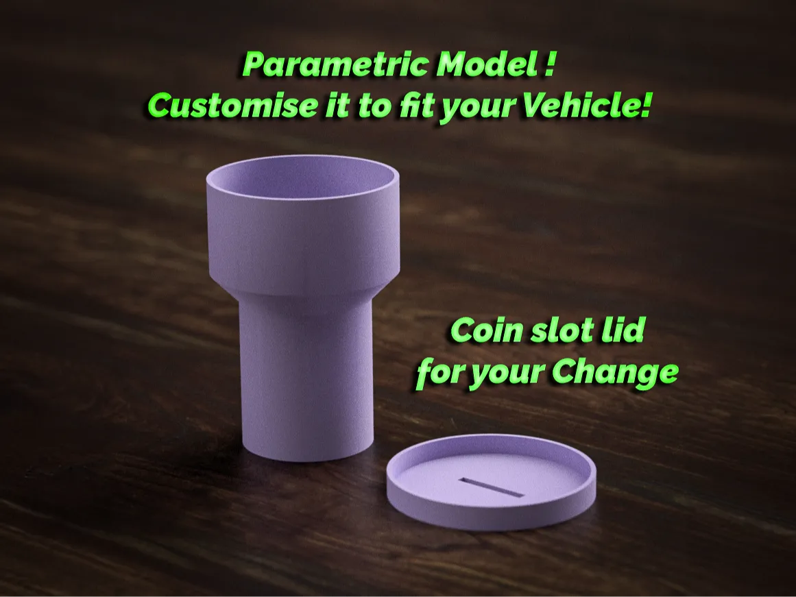Customisable Cup Holder Cup With Lid / Money Box - Vehicles, in stock in India