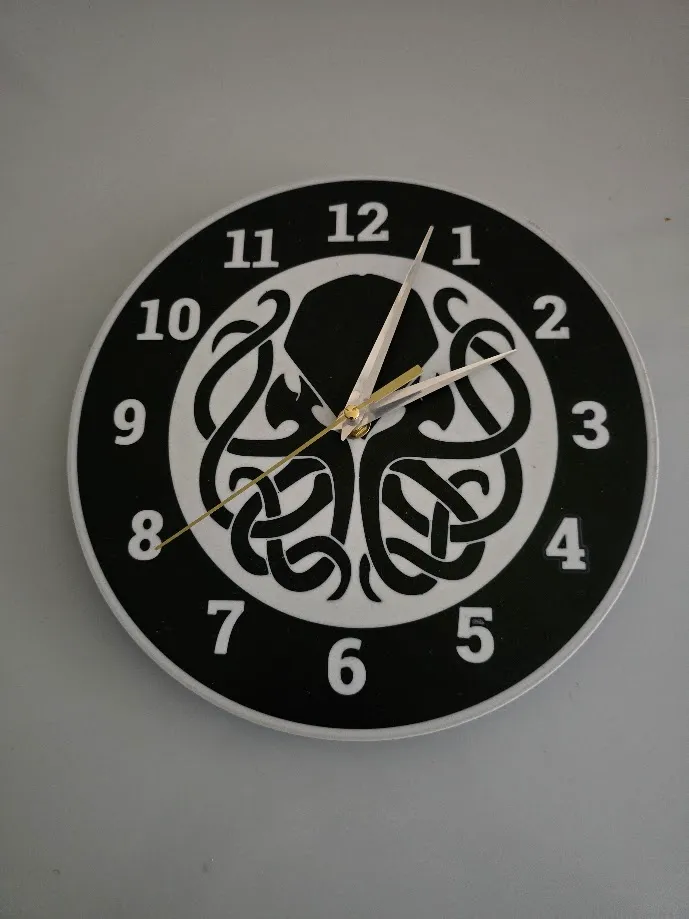 Cthulhu Clock, photo 2 of 2 - Cthulhu Clock Art