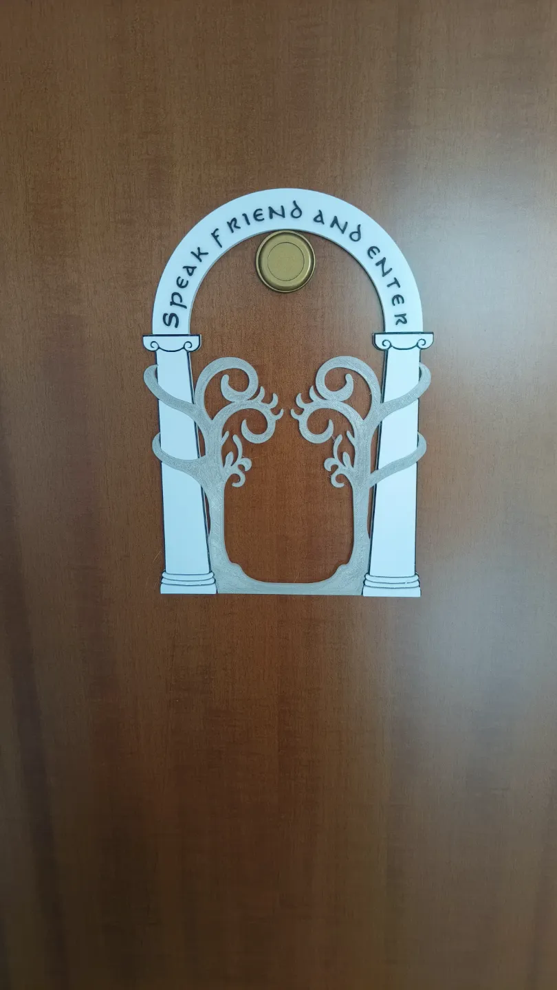Durin Door front door decoration, photo 3 of 4 - Durin Door front door decoration Household