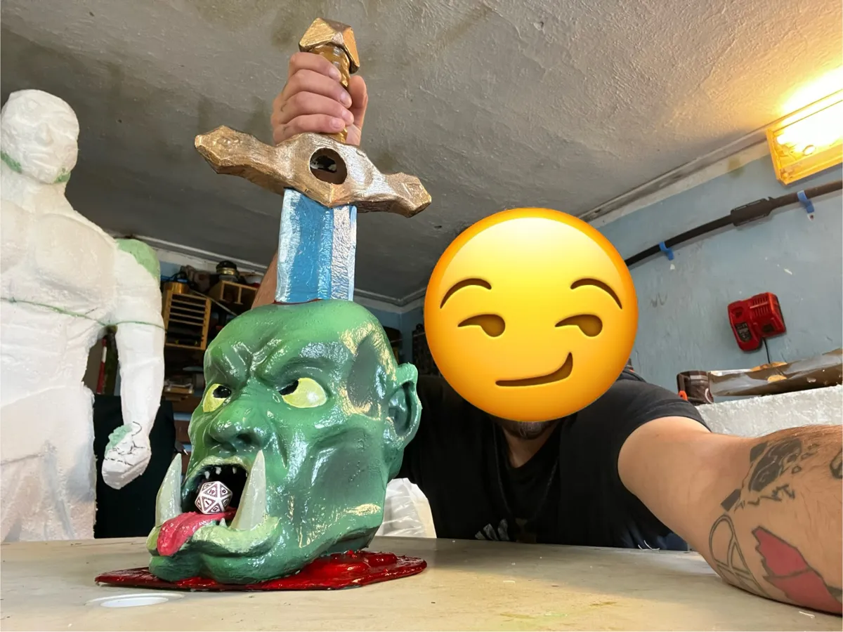 Orcs`s Head Dice Tower for TTRPG, photo 2 of 4 - Orcs`s Head Dice Tower for TTRPG Board Games & Tabletop