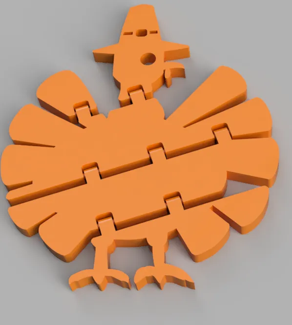 Dinde de Thanksgiving articulée, photo 2 of 4 - Dinde de Thanksgiving articulée Toys & Games