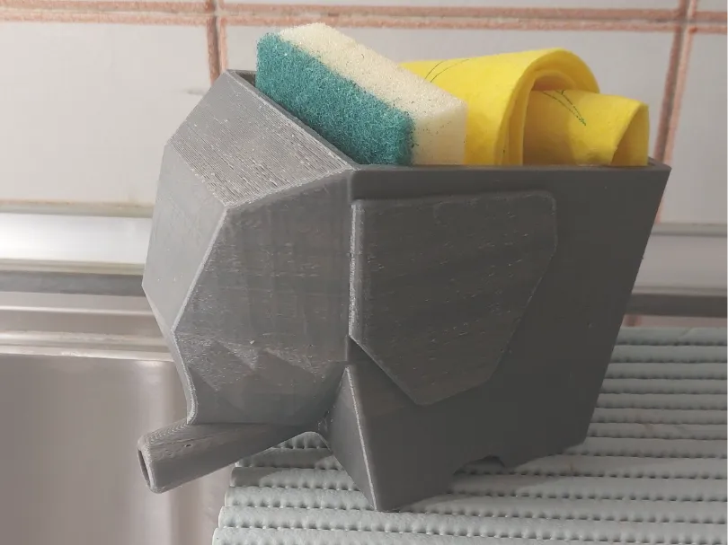 Elephant Sponge Holder - Kitchen Sink Organizer