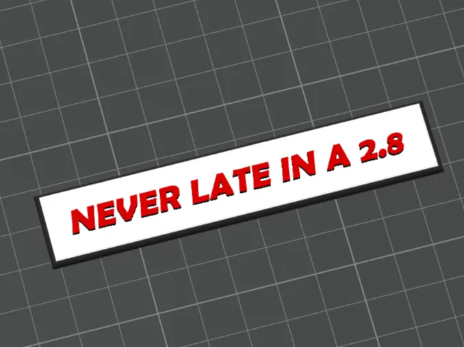 NEVER LATE IN A 2.8 - Brooches & Pin Badges, in stock in India