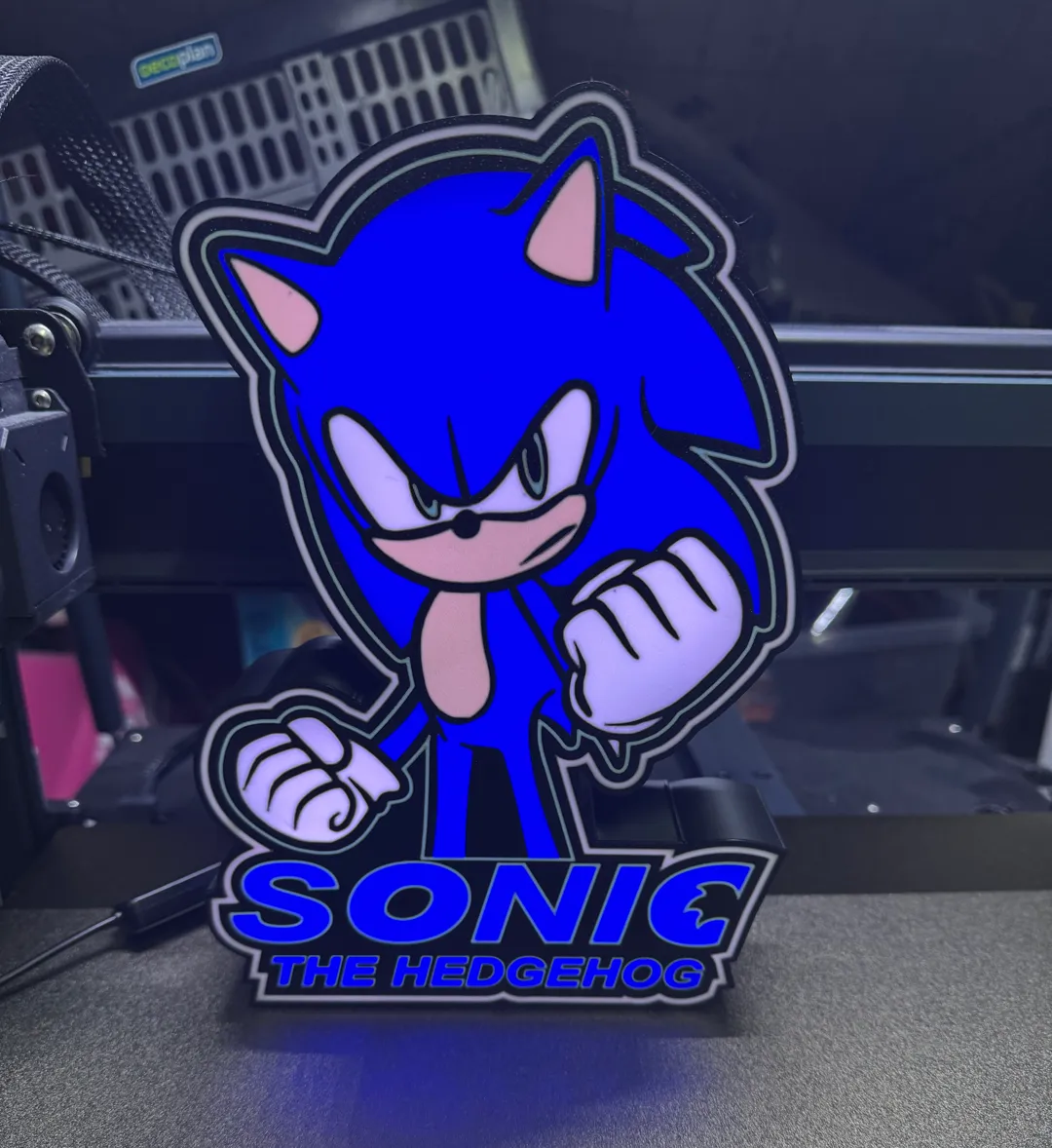 sonic the hedgehog lightbox - Gaming Light Boxes, in stock
