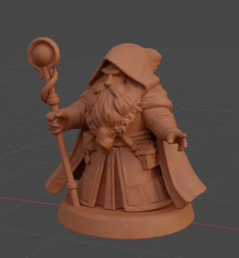 Dwarf Wizard | DnD, Pathfinder, Wargame Miniature, photo 4 of 4 - Dwarf Wizard | DnD, Pathfinder, Wargame Miniature Board Games & Tabletop