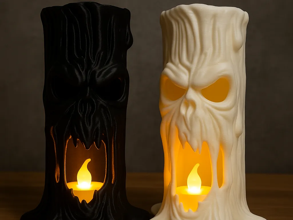 Halloween Ghost LED Tea Light, Melting Candle
