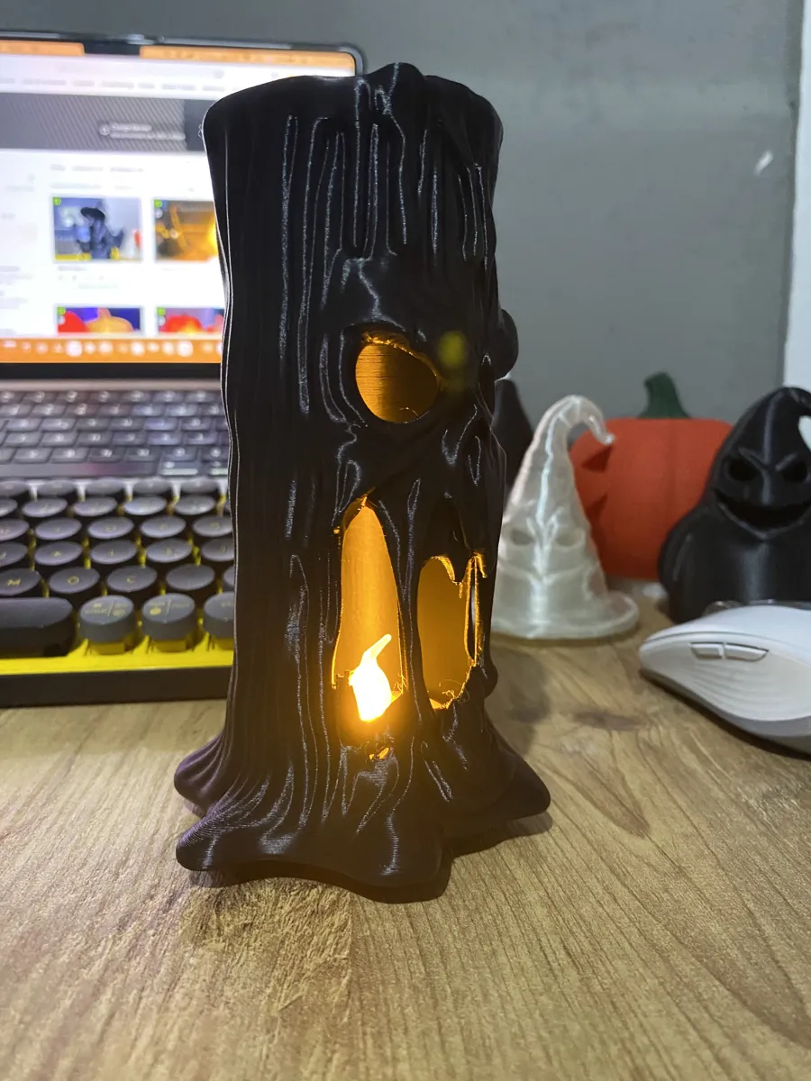 Halloween Ghost LED Tea Light, Melting Candle, photo 4 of 4 - Halloween Ghost LED Tea Light, Melting Candle Home Decor Items