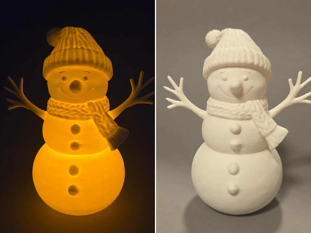 Glowing Christmas Snowman