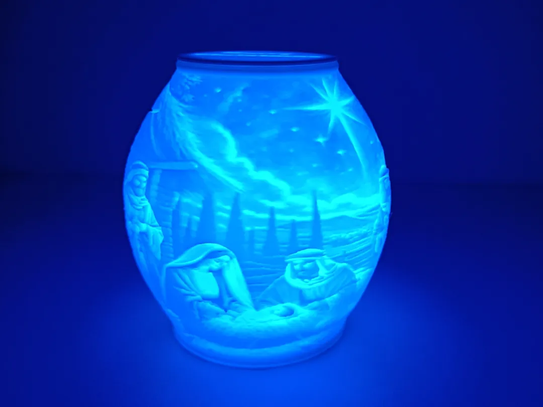 Nativity Tealight Christmas Lithophane Lamp - Christian Decor & Crosses, in stock in India