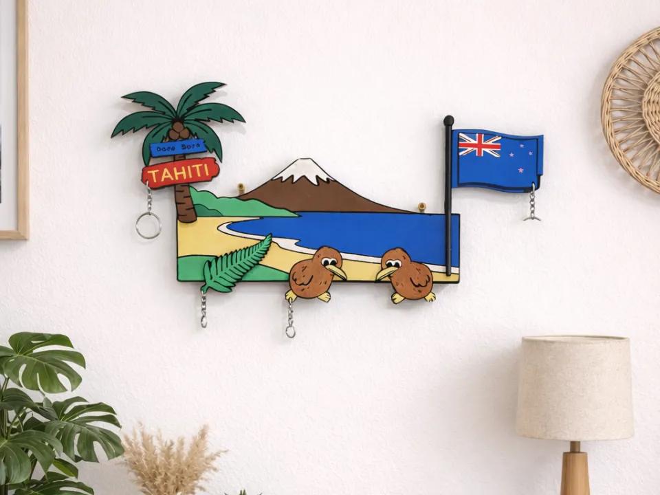 Neuseeland Schlüsselbrett / Schlüsselanhänger