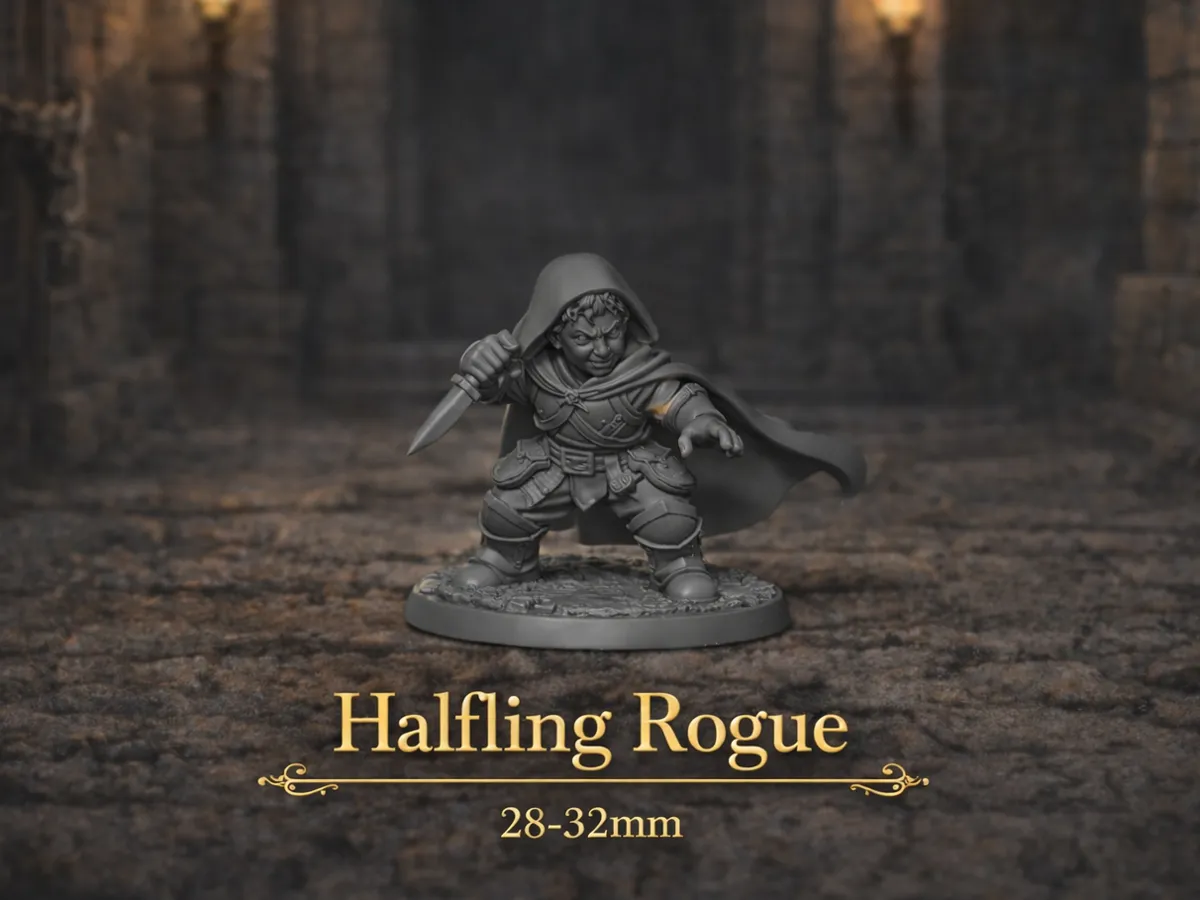 Halfling Thief - DND miniature