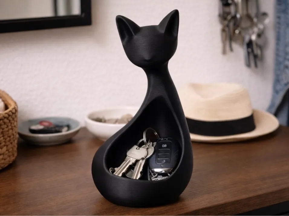 Cat Organizer, Key Holder / Mini Vase