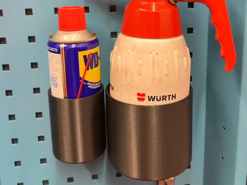 Flaschenhalter für Werkstattwagen, Werkstattwand