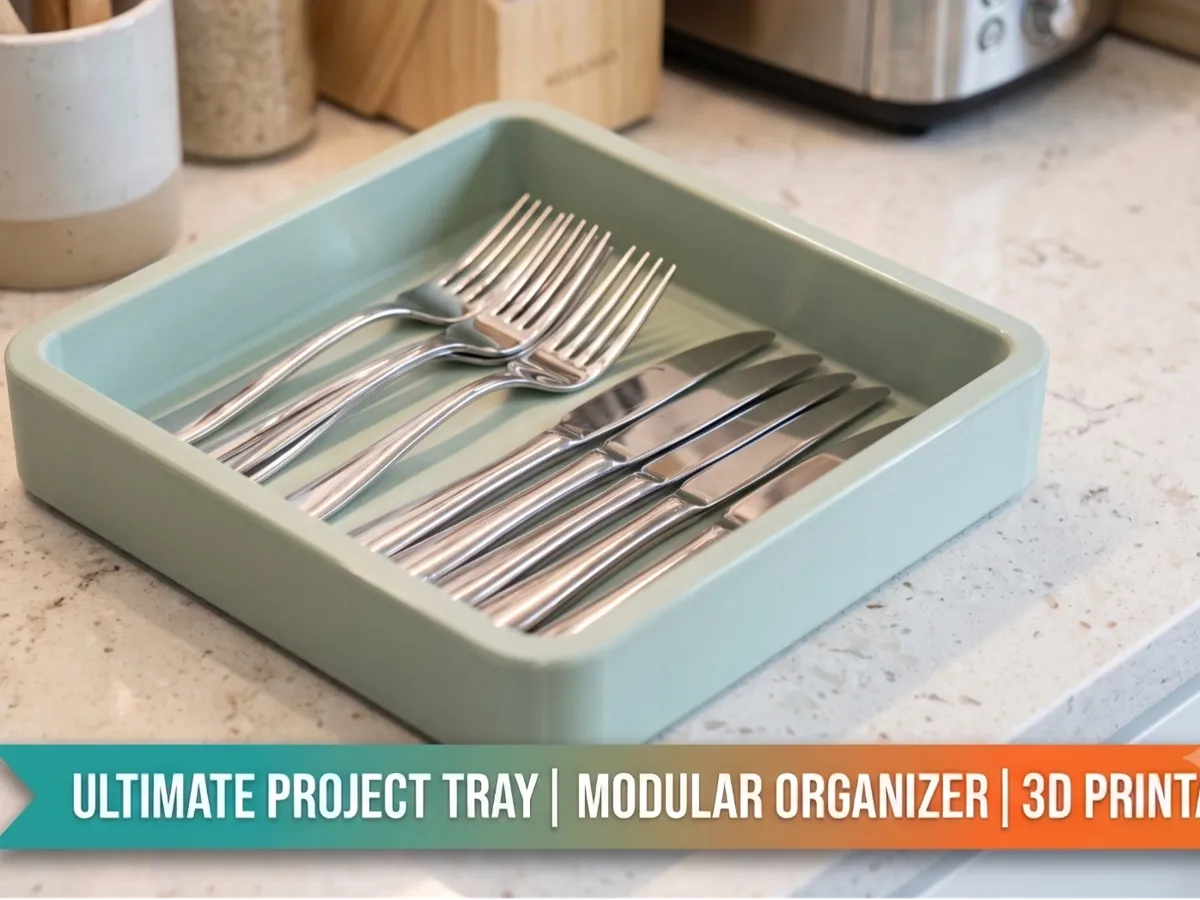Stackable Organizer Tray for Kitchen, Desk & Work