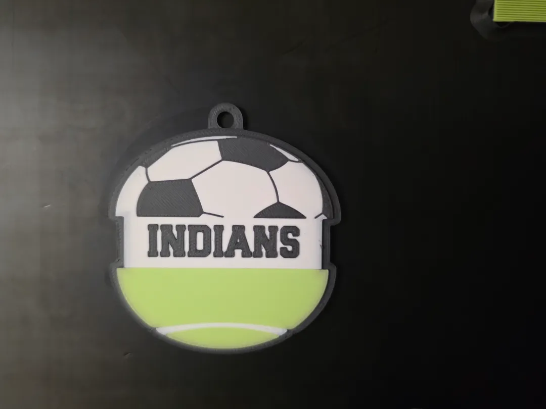 SOCCER / TENNIS BALL HAIR TIE bag tag - Photo Keychains, in stock in India