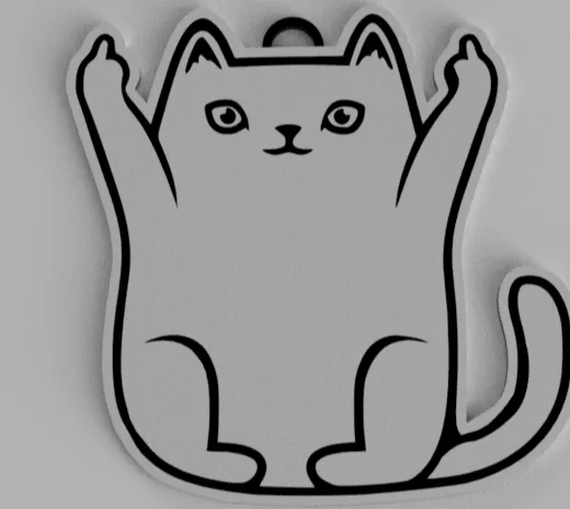 cat keychain