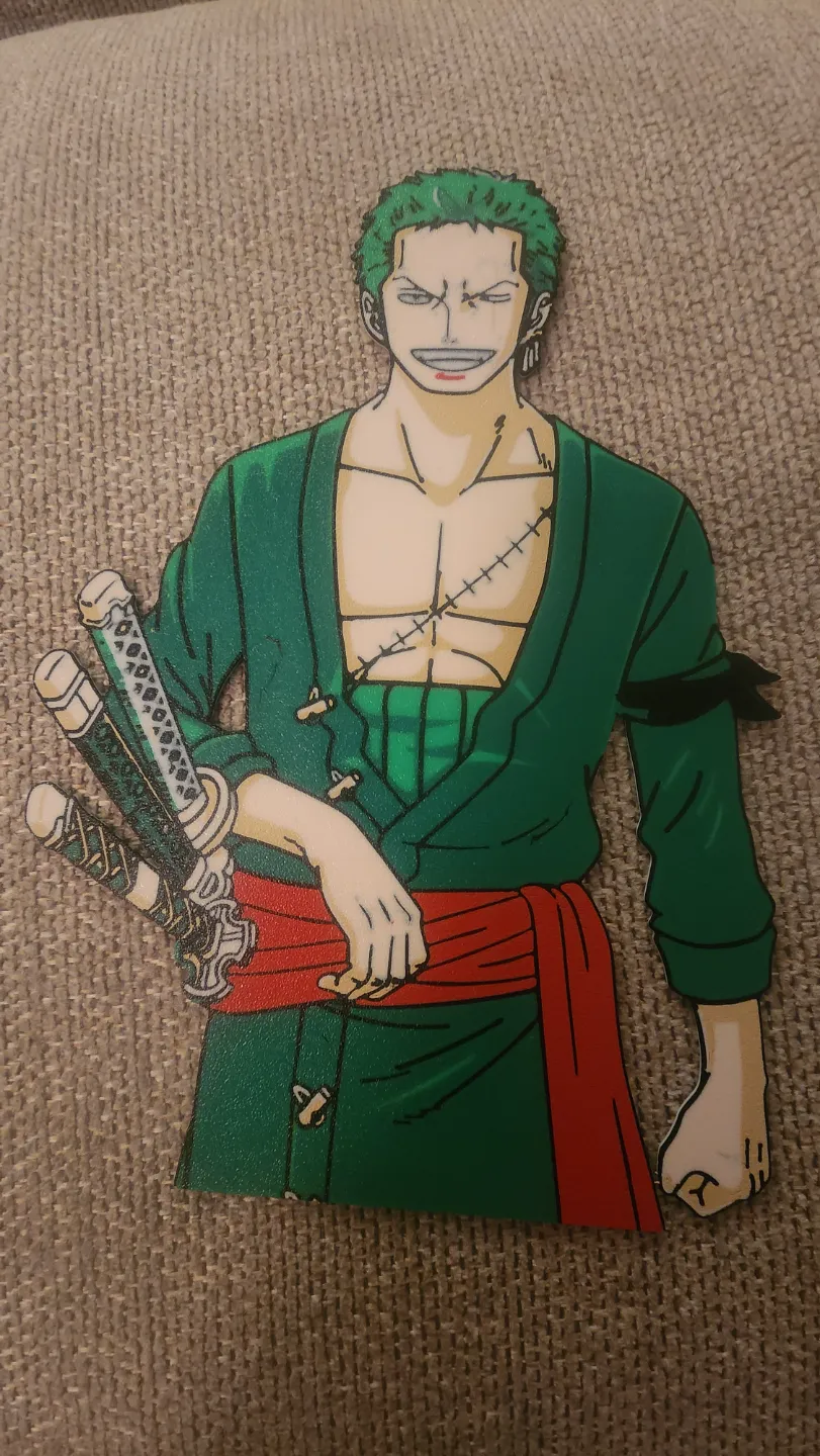 Roronoa Zoro Wall Art, photo 4 of 4 - Roronoa Zoro Wall Art Home Decor Items