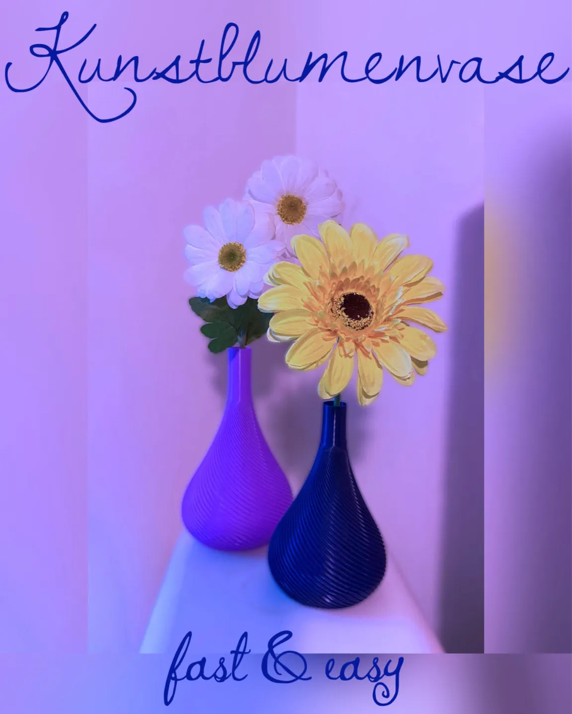 Vase für Kunstblumen - artificial flower vase