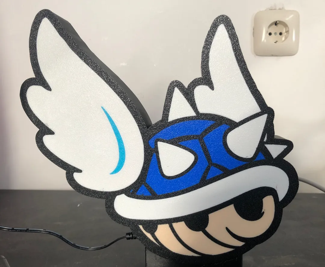 Mario Cart Blue Shell with wings