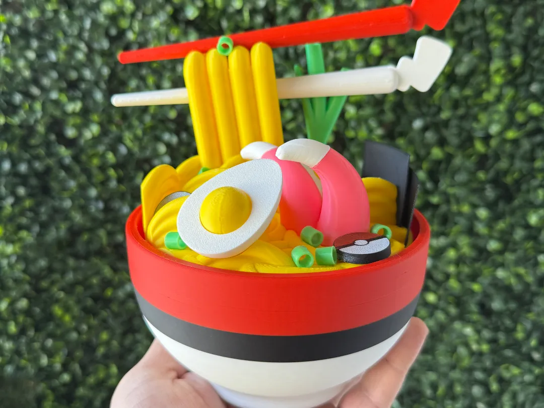 Ramen Pokebowl with farfetch'd leek & SlowpokeTail - Plates, Bowls & Serving Trays, in stock