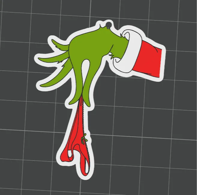 grinch with pants ornament or keychain - Photo Keychains, in stock in India