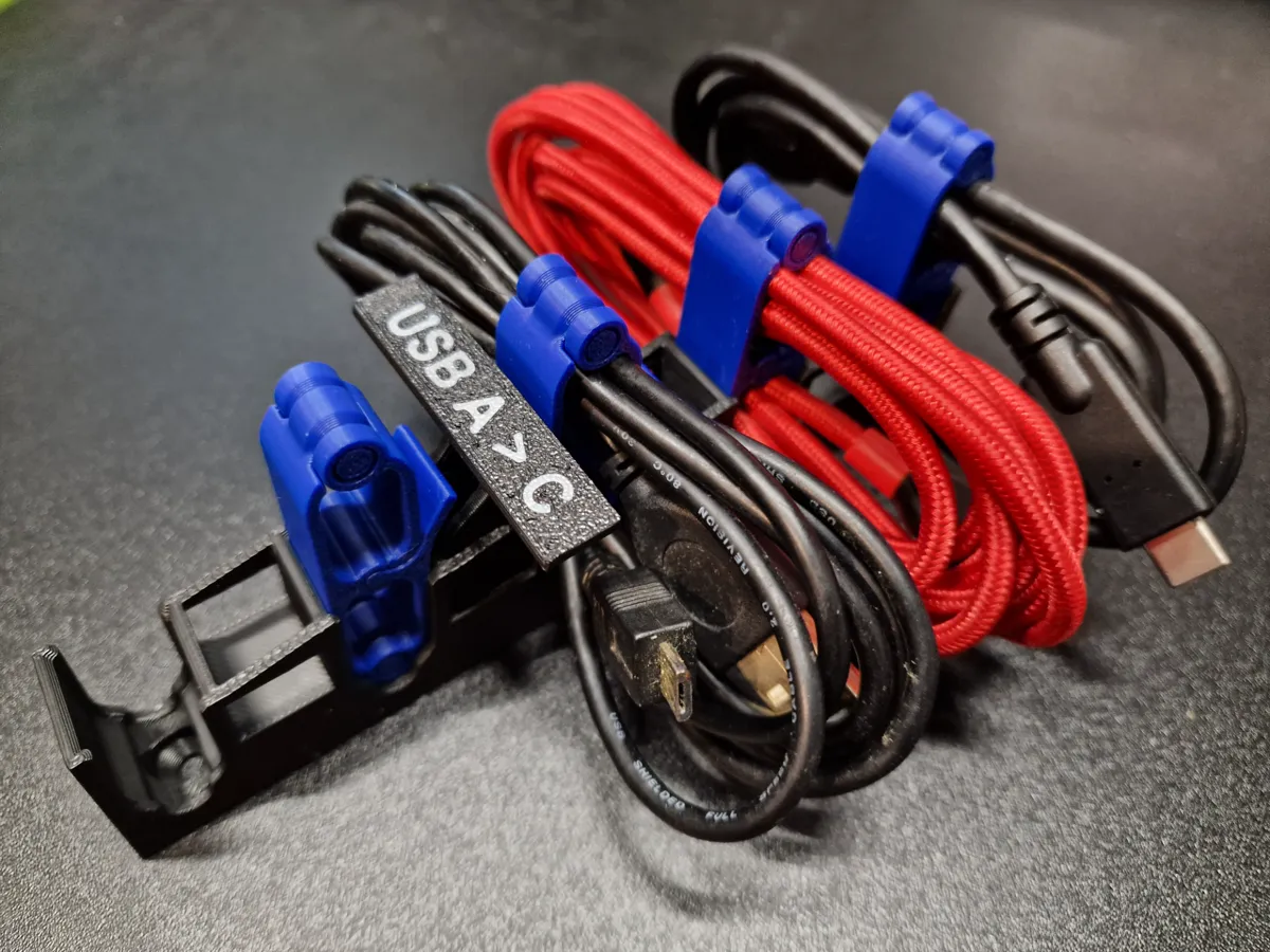 Small Cable Clip Rack - Wall Mount Version, photo 2 of 2 - Small Cable Clip Rack - Wall Mount Version Tools