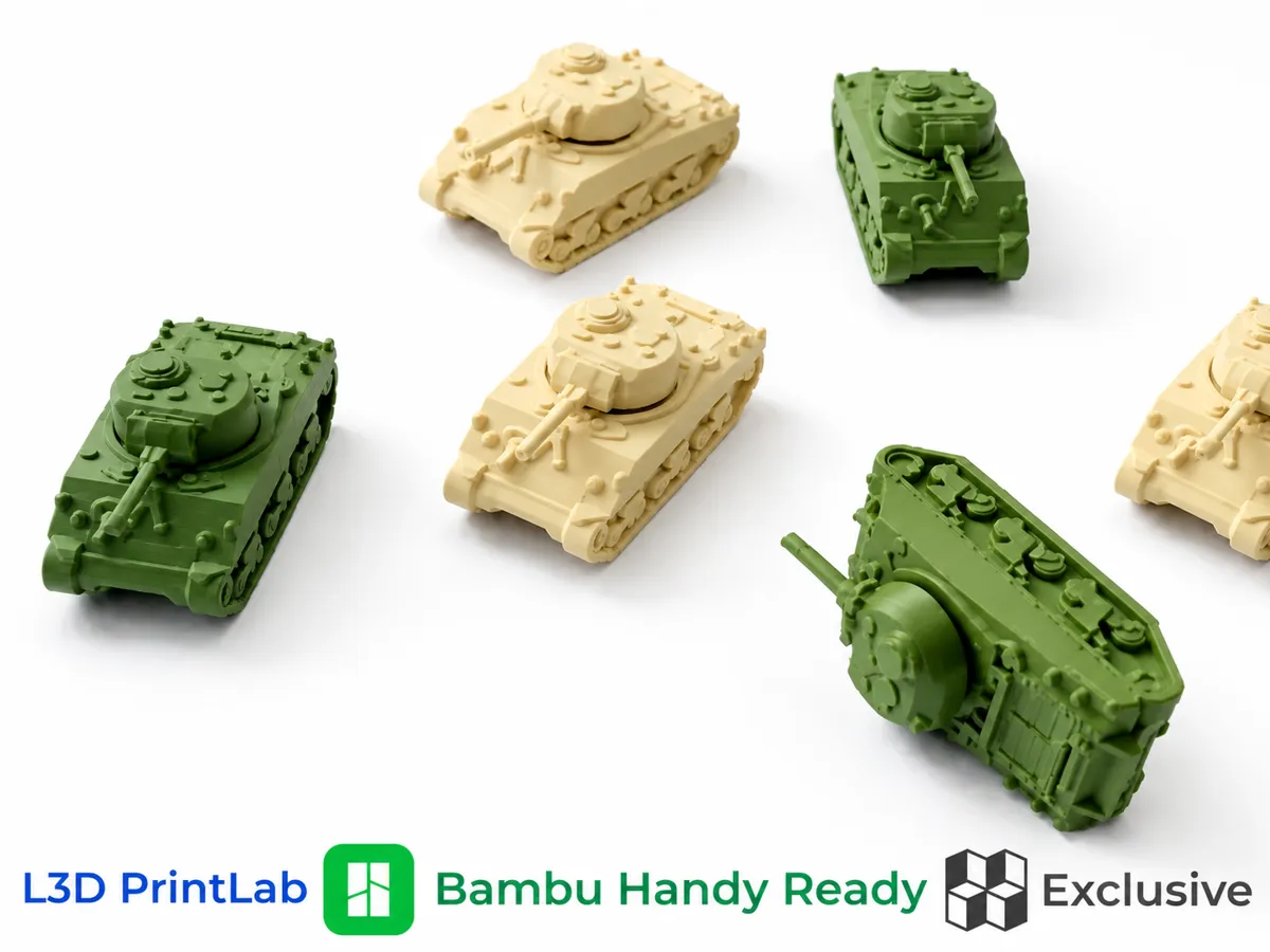 Mini M4 Sherman Tank 1/200 Scale