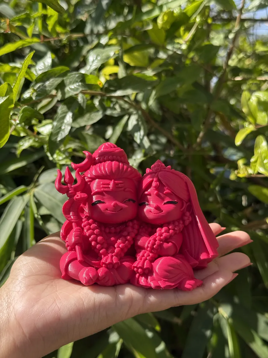 shiv parvati chibi figure (newly married), photo 3 of 4 - shiv parvati chibi figure (newly married) Spiritual & Festive