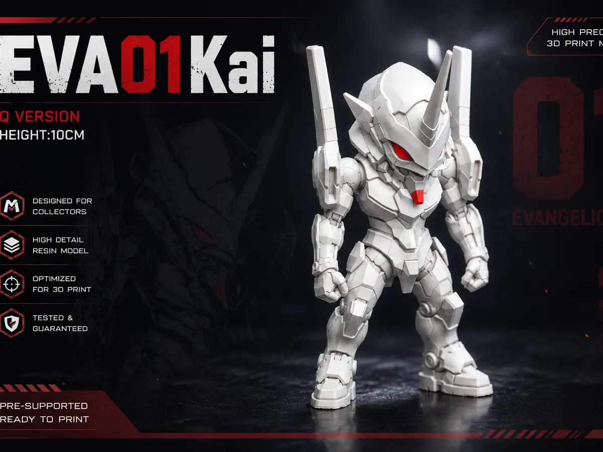 Neon Genesis Evangelion - Chibi EVA Unit‑01Kai - Characters, in stock in India