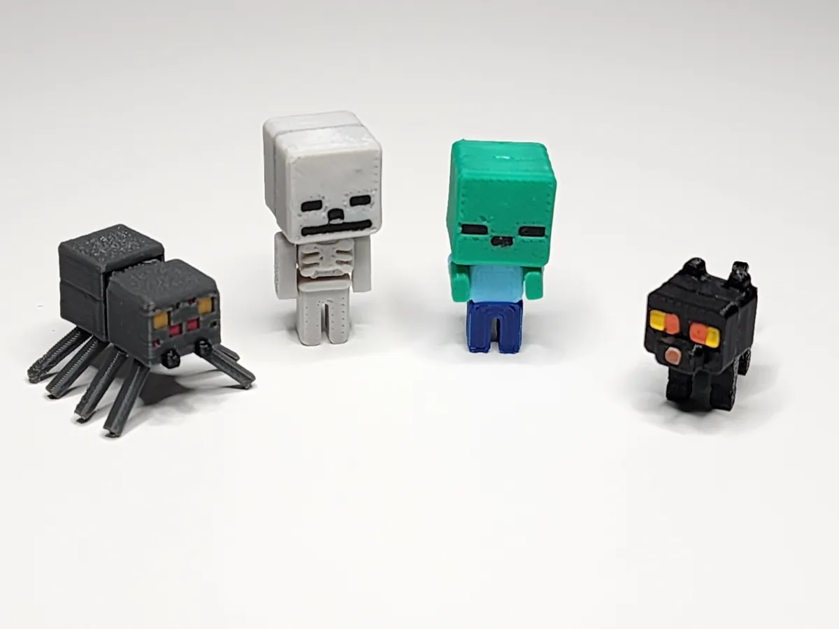 Minecraft-inspire Skeleton Minifigure Kit/Keychain, photo 4 of 4 - Minecraft-inspire Skeleton Minifigure Kit/Keychain Keychains