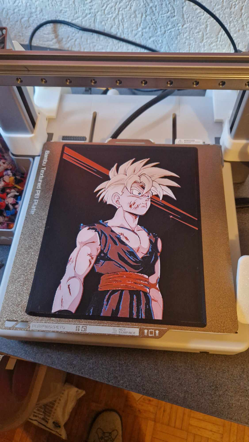 Dragon Ball Z - Gohan SSJ 2 Hueforge, photo 2 of 4 - Dragon Ball Z - Gohan SSJ 2 Hueforge Generative Art