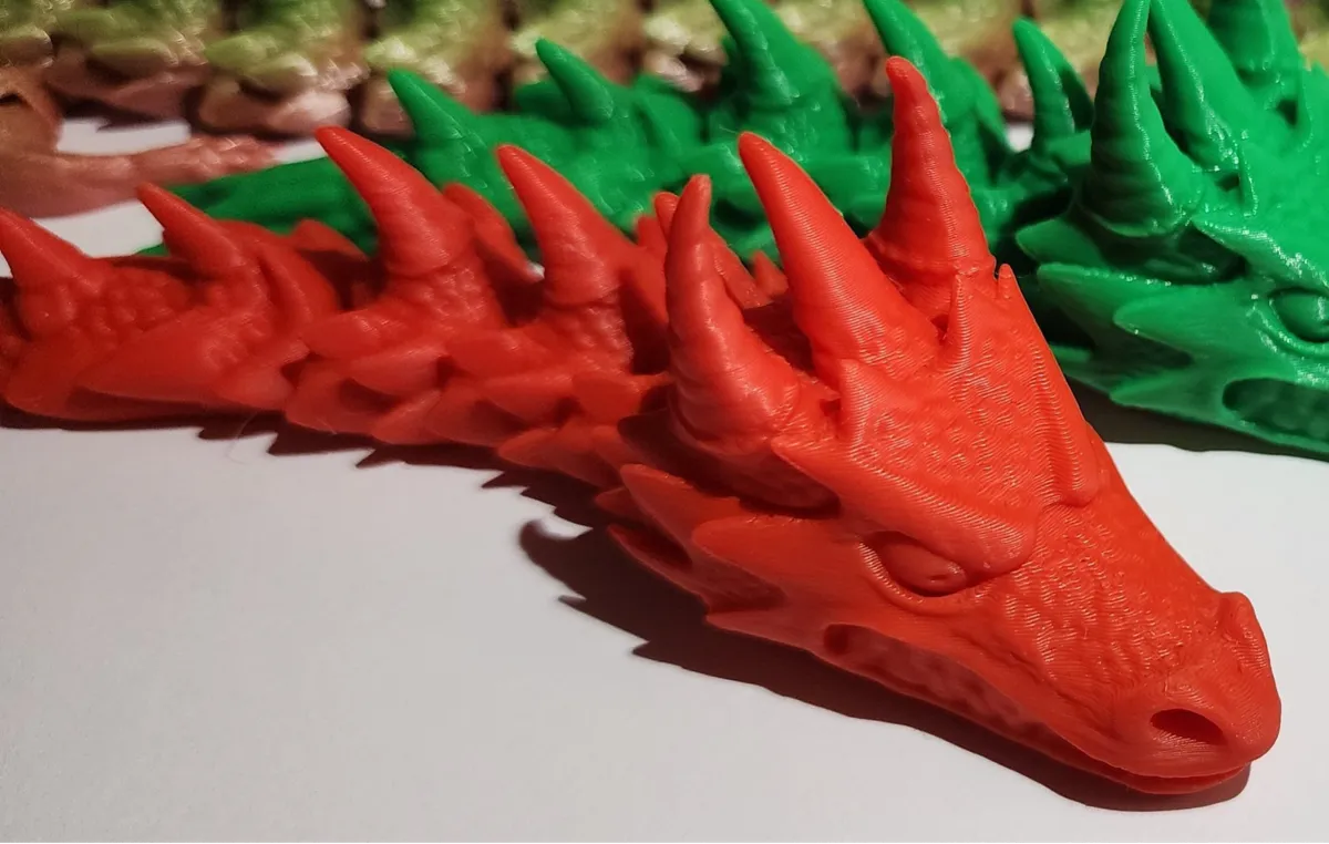 Grumpy Dragon Keychain - Articulated - Flexi & Articulated Keychains, in stock in India