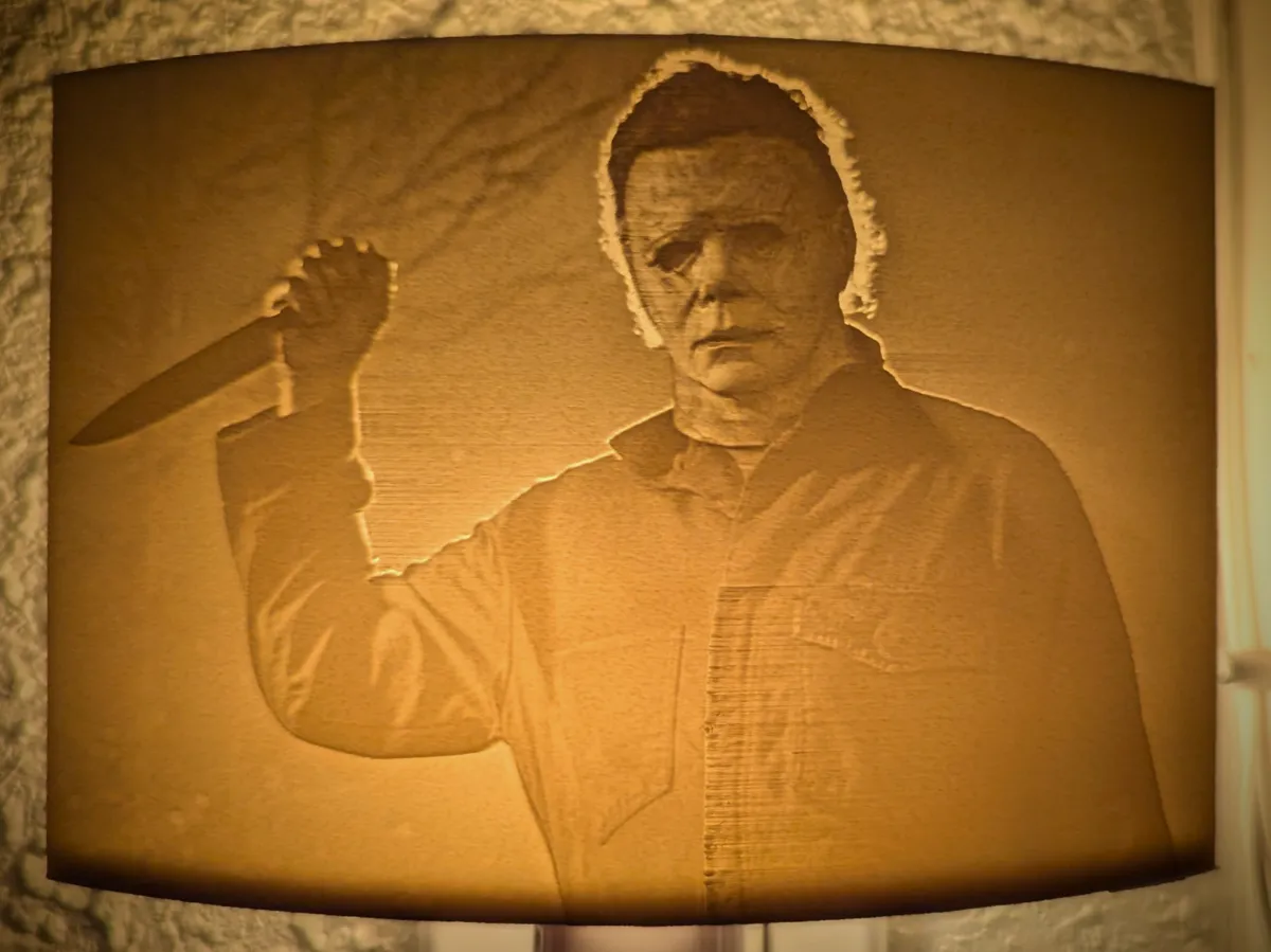 Halloween Michael Myers Lithophane Night Light - Photo Art & Lithophanes, in stock in India