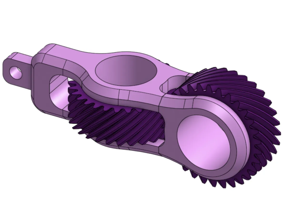 Dual Bevel Gear Keychain Fidget Spinner - Engineering, in stock in India