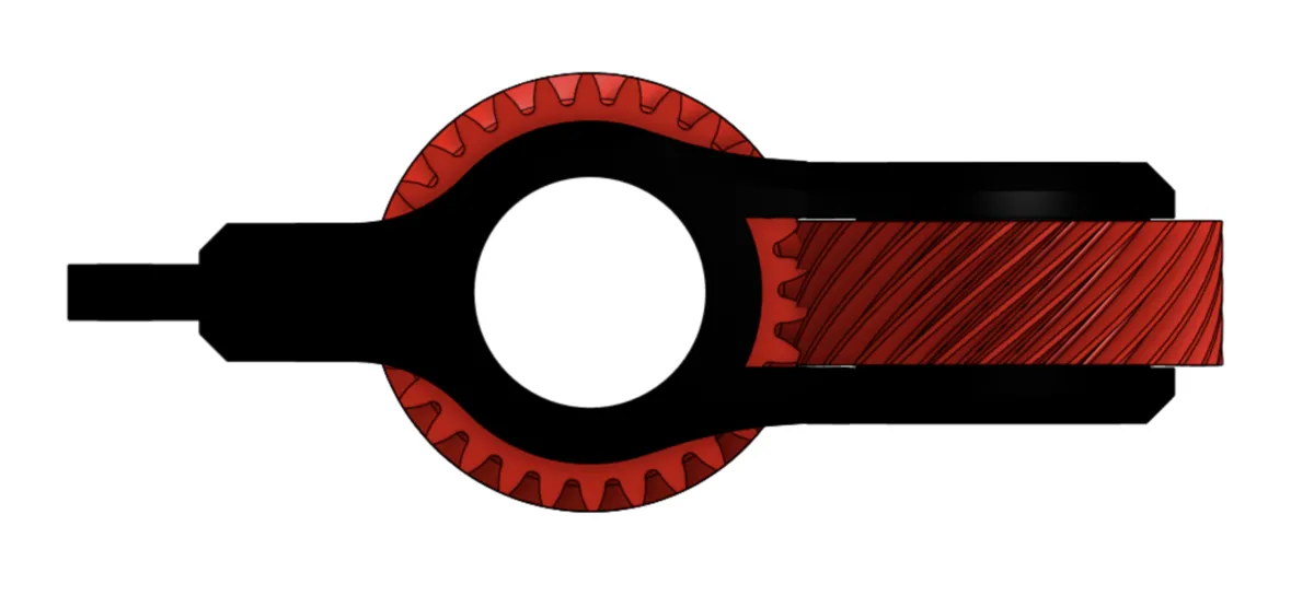 Dual Bevel Gear Keychain Fidget Spinner, photo 2 of 4 - Dual Bevel Gear Keychain Fidget Spinner Education