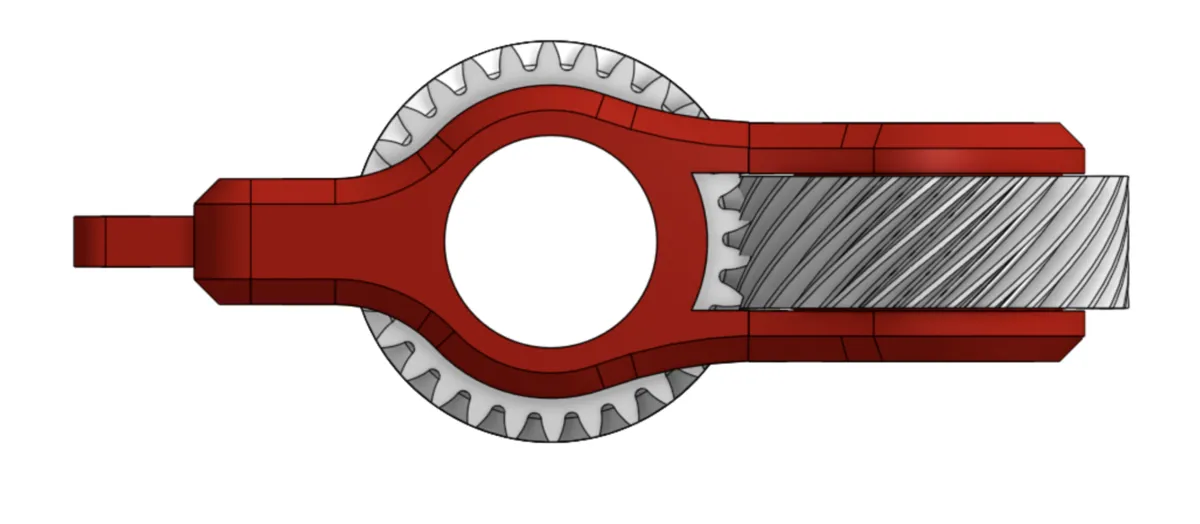 Dual Bevel Gear Keychain Fidget Spinner, photo 4 of 4 - Dual Bevel Gear Keychain Fidget Spinner Education