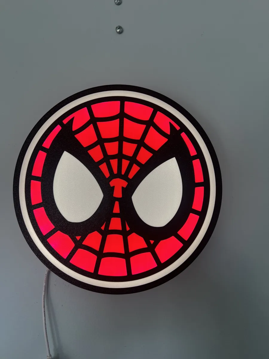 Spiderman Light Box, photo 2 of 3 - Spiderman Light Box Art