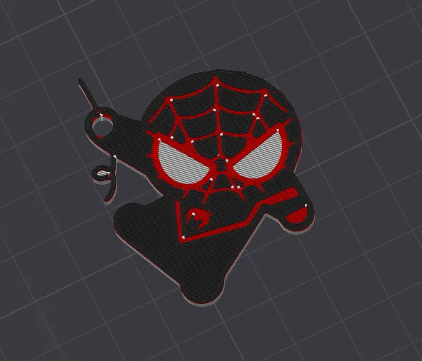Miles Morales Spider-Man Keychain, photo 2 of 2 - Miles Morales Spider-Man Keychain Toys & Games
