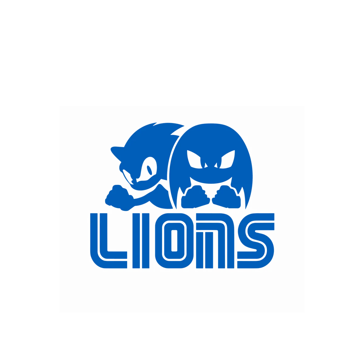 Detroit Lions Sonic Knuckles Ornament Keychain, photo 2 of 3 - Detroit Lions Sonic Knuckles Ornament Keychain Generative Art