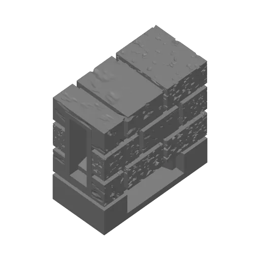 Low-Wall-Thick w/Base Set| Cut Stone | Openlock 25mm, photo 2 of 4 - Low-Wall-Thick w/Base Set| Cut Stone | Openlock 25mm Miniatures