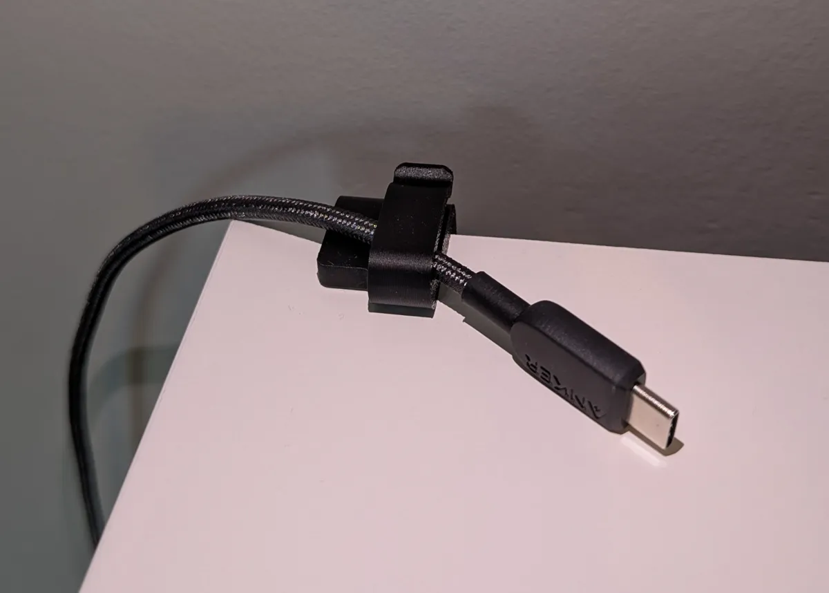 Desk Cable Clip Multiple Sizes, photo 2 of 3 - Desk Cable Clip Multiple Sizes Household