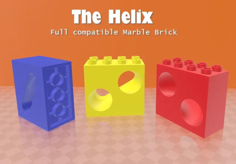 The Helix - Hubelino compatible - Brick-compatible Sets & Minifigures, in stock