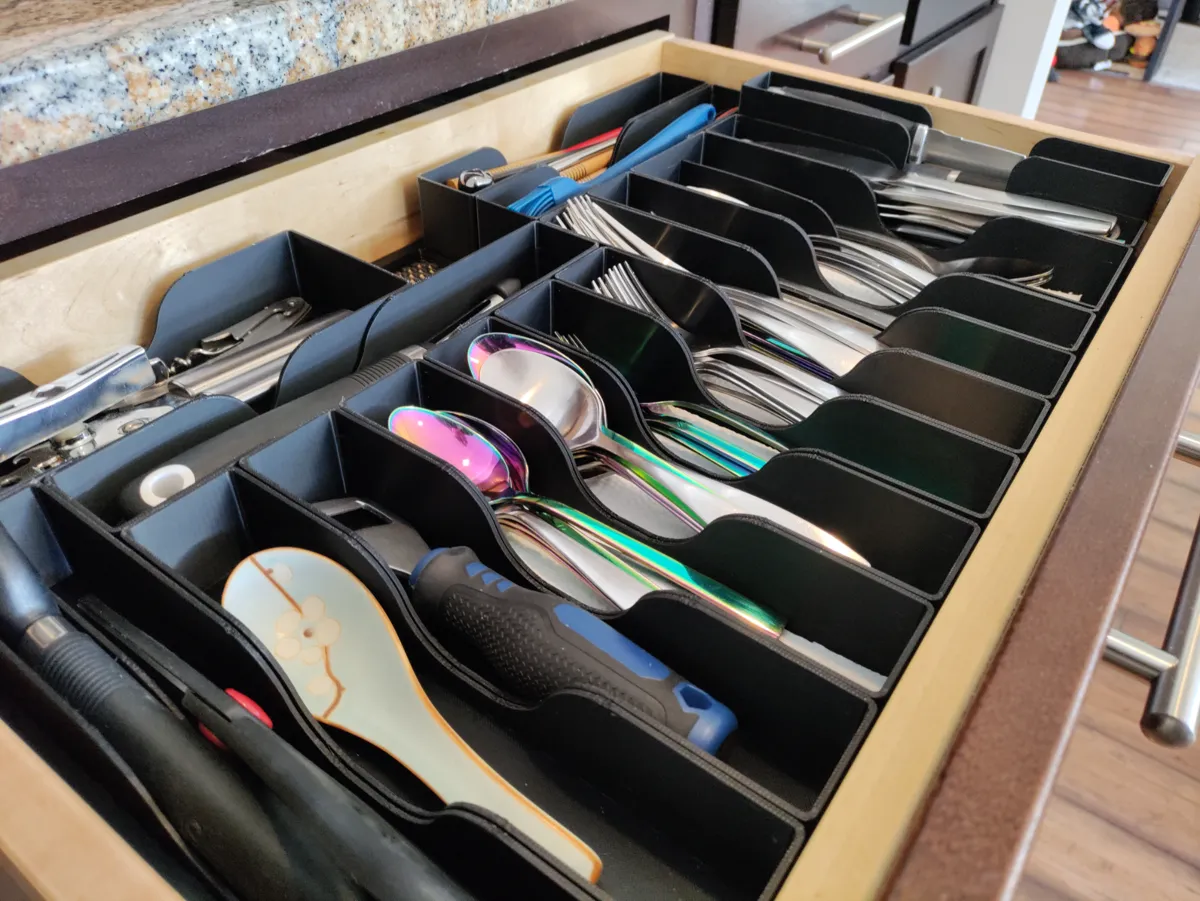EASY Gridfinity Silverware Organizer / MODULAR, photo 3 of 4 - EASY Gridfinity Silverware Organizer / MODULAR Storage & Organisation