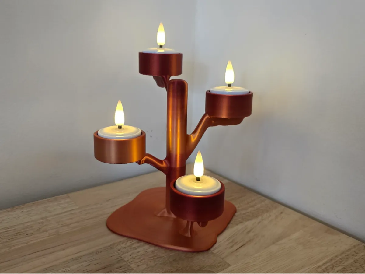 Organic Tea Light Candle Holder