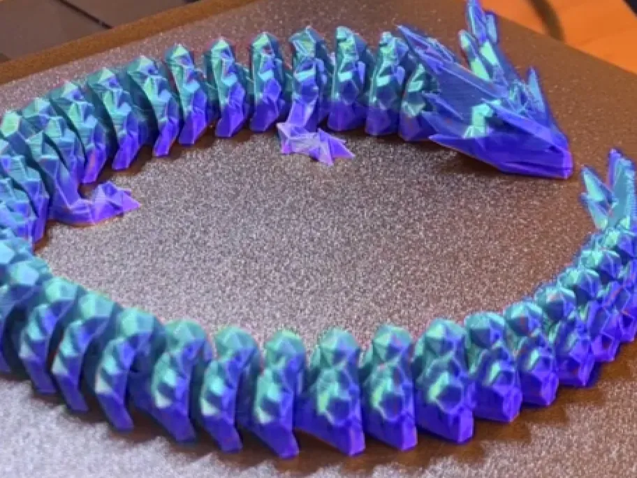 articulated crystal dragon