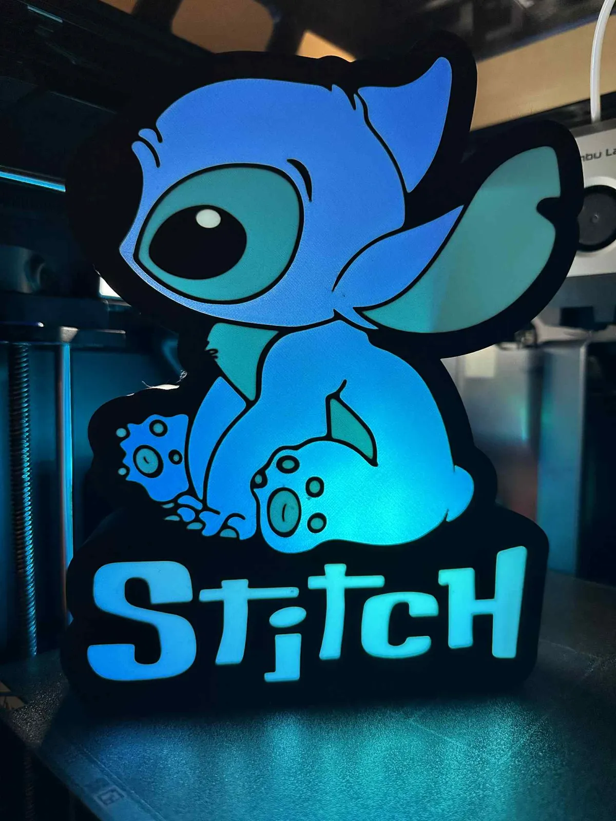 Stitch Lightbox, photo 3 of 4 - Stitch Lightbox Lamps & Lighting